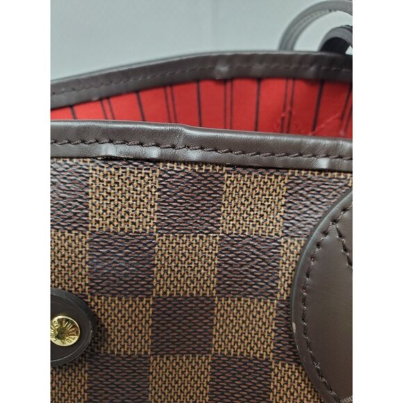 Louis Vuitton Neverfull MM Damier Ebene Bag w/ COA - Picture 12 of 16